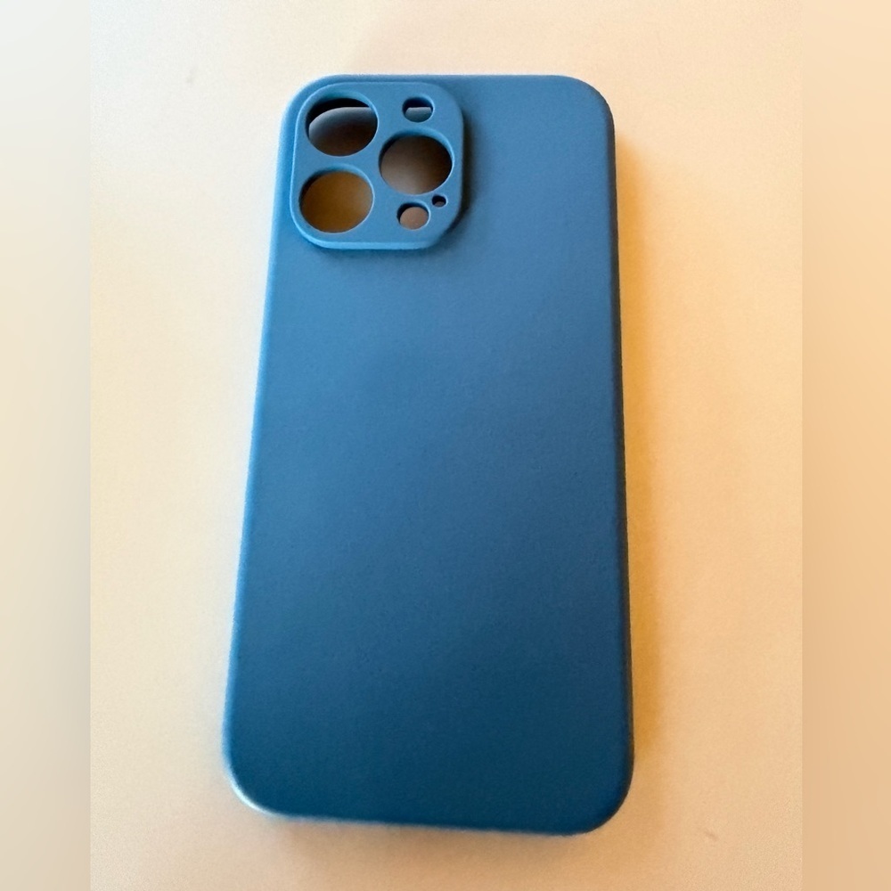 Blue silicone iPhone case